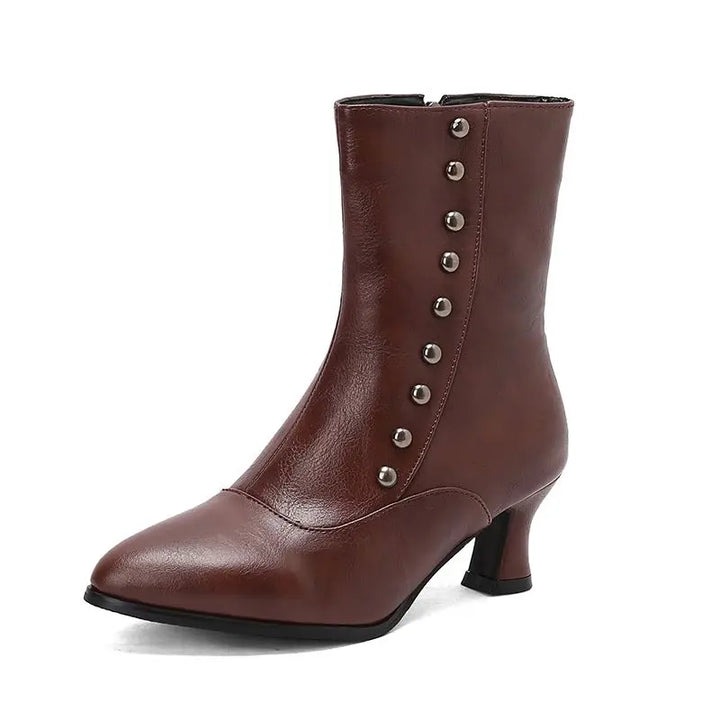 Victorian Style Boots Brown