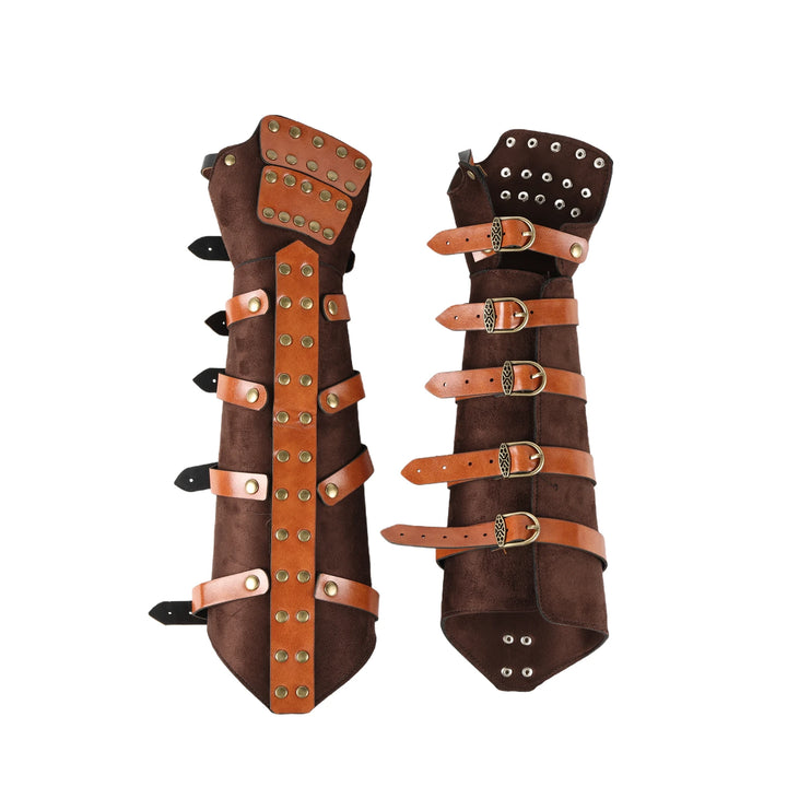 Viking Leather Rivet Arm Guards Steampunk stylish