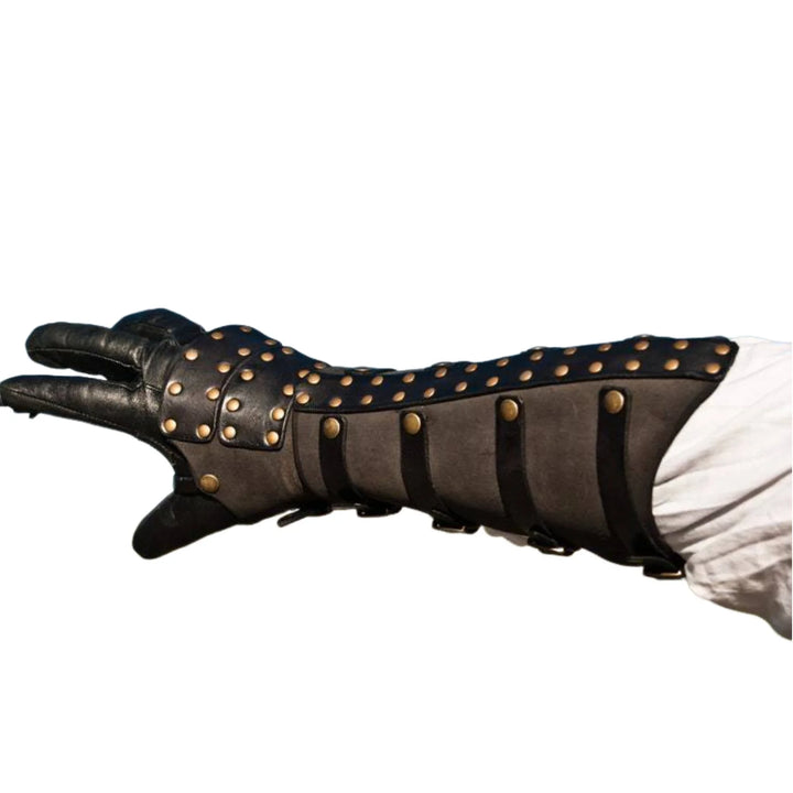 Viking Leather Rivet Arm Guards Steampunk unique