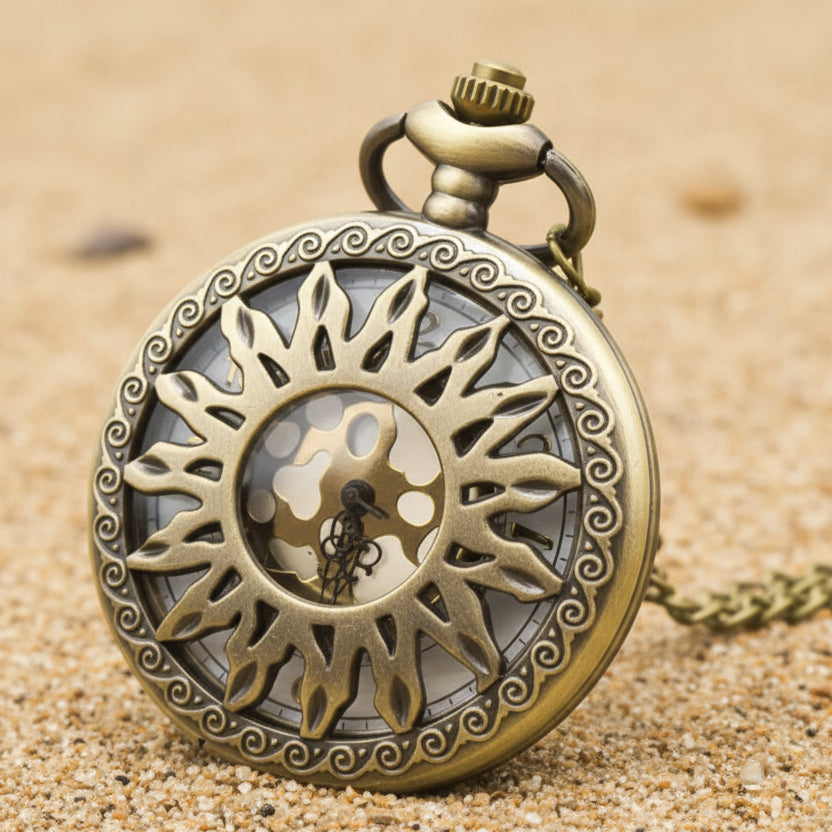 Vintage Bronze Steampunk Pocket Watch Design