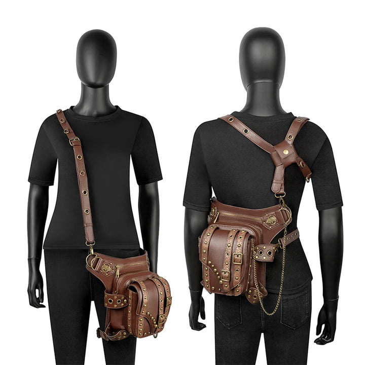 Vintage Brown Steampunk Bag unique
