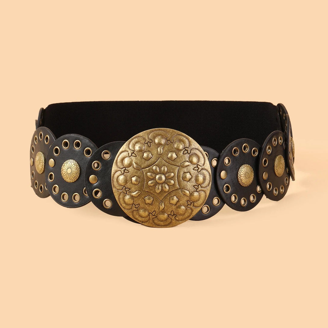 Vintage Chic Steampunk Belt Black