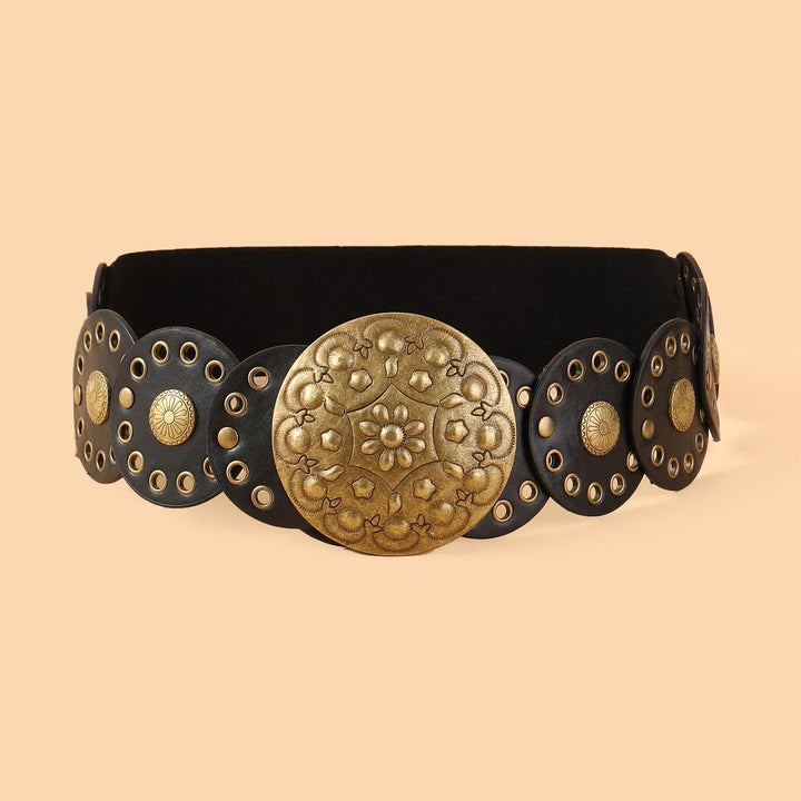 Vintage Chic Steampunk Belt Black