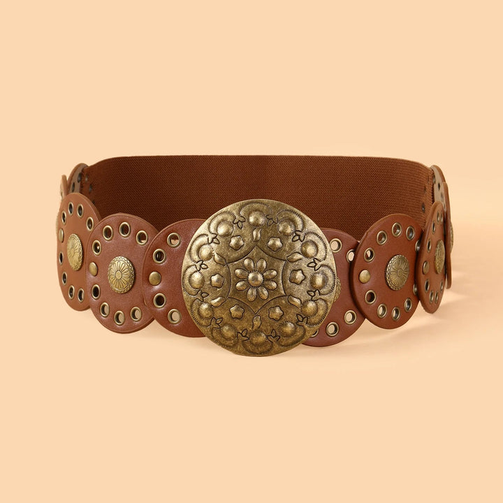 Vintage Chic Steampunk Belt Brown