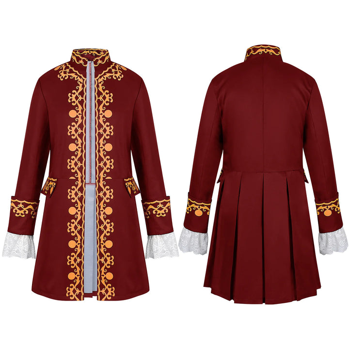 Vintage Chic Steampunk Coat Red