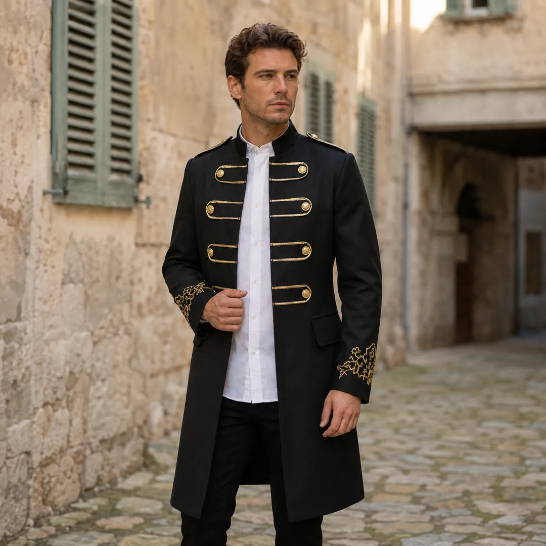 Vintage Embroidered Steampunk Medieval Coat