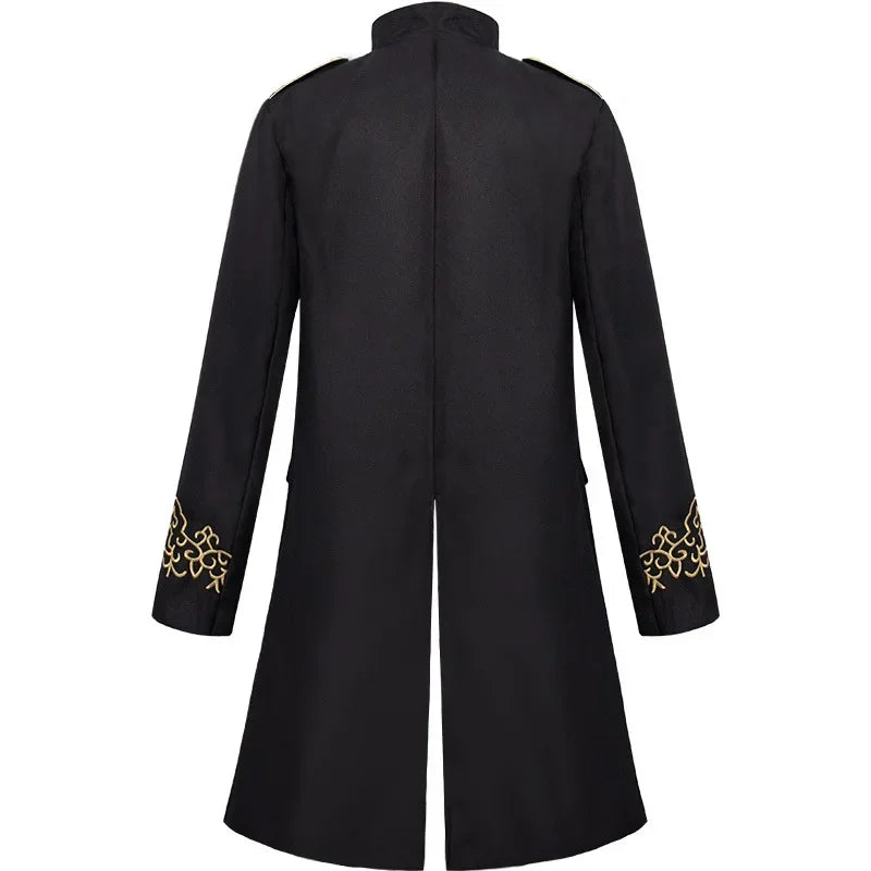Vintage Embroidered Steampunk Medieval Coat