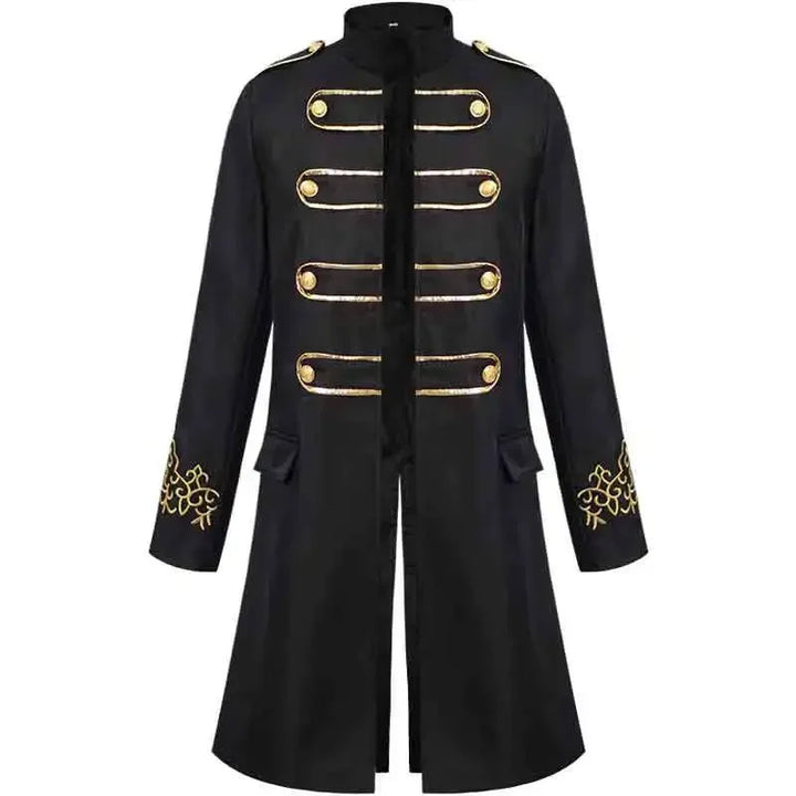 Vintage Embroidered Steampunk Medieval Coat elegant