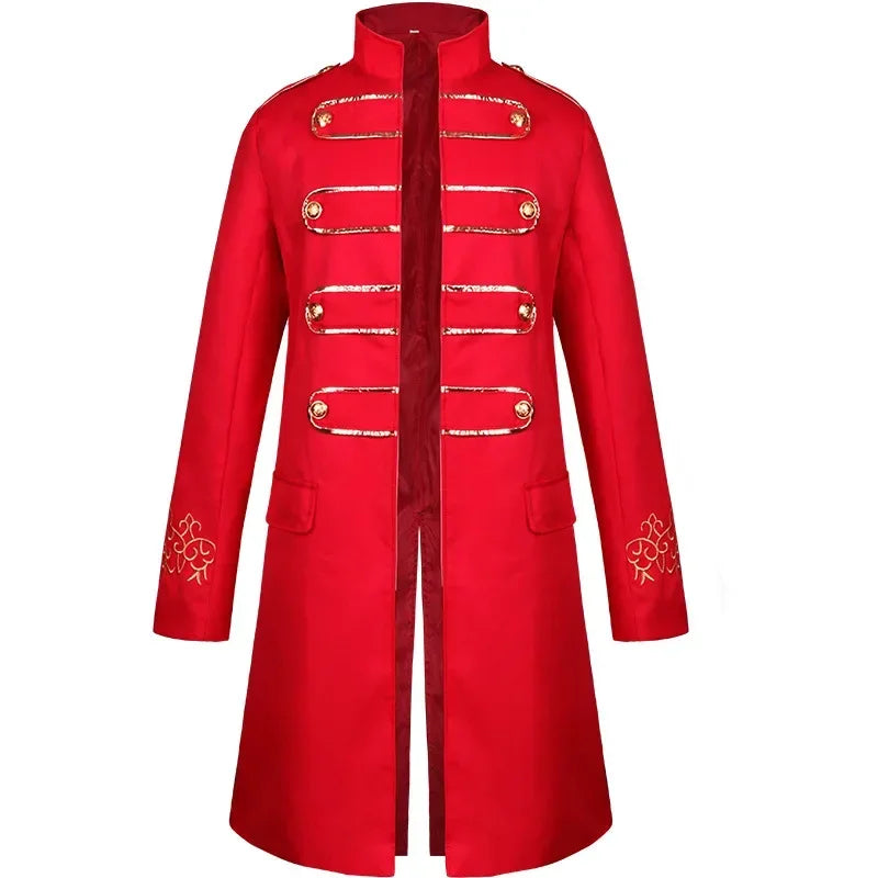 Vintage Embroidered Steampunk Medieval Coat ornate