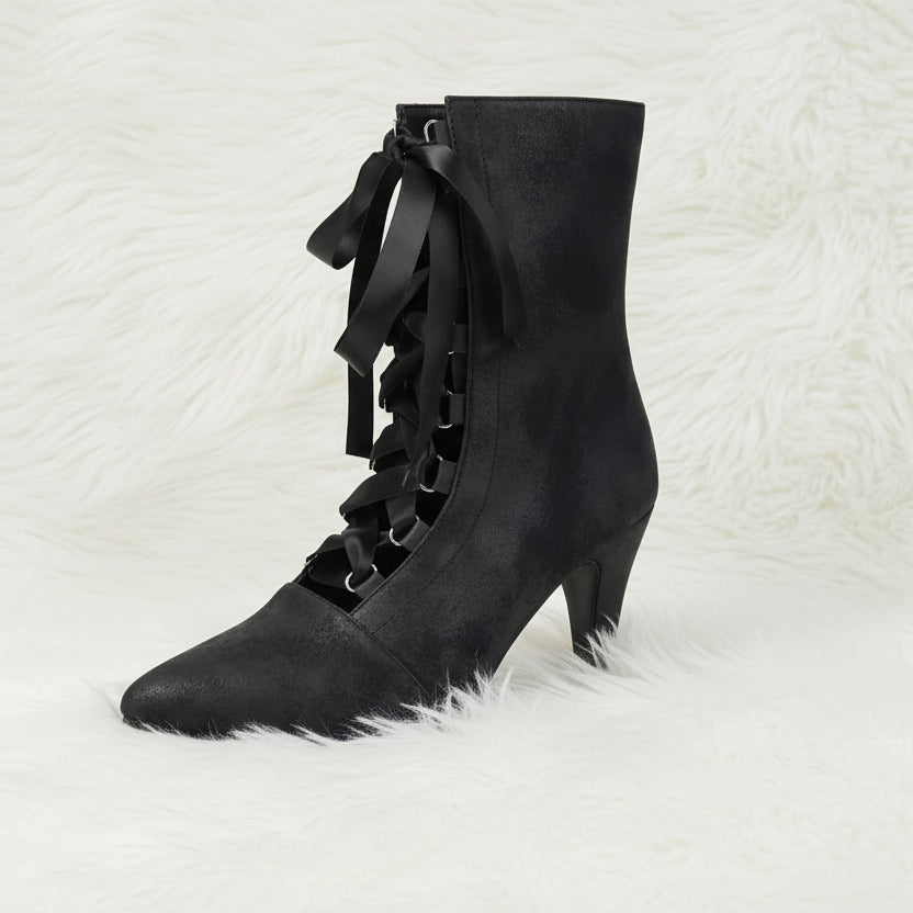 Vintage Gothic Medieval Steampunk Mid-calf Boots