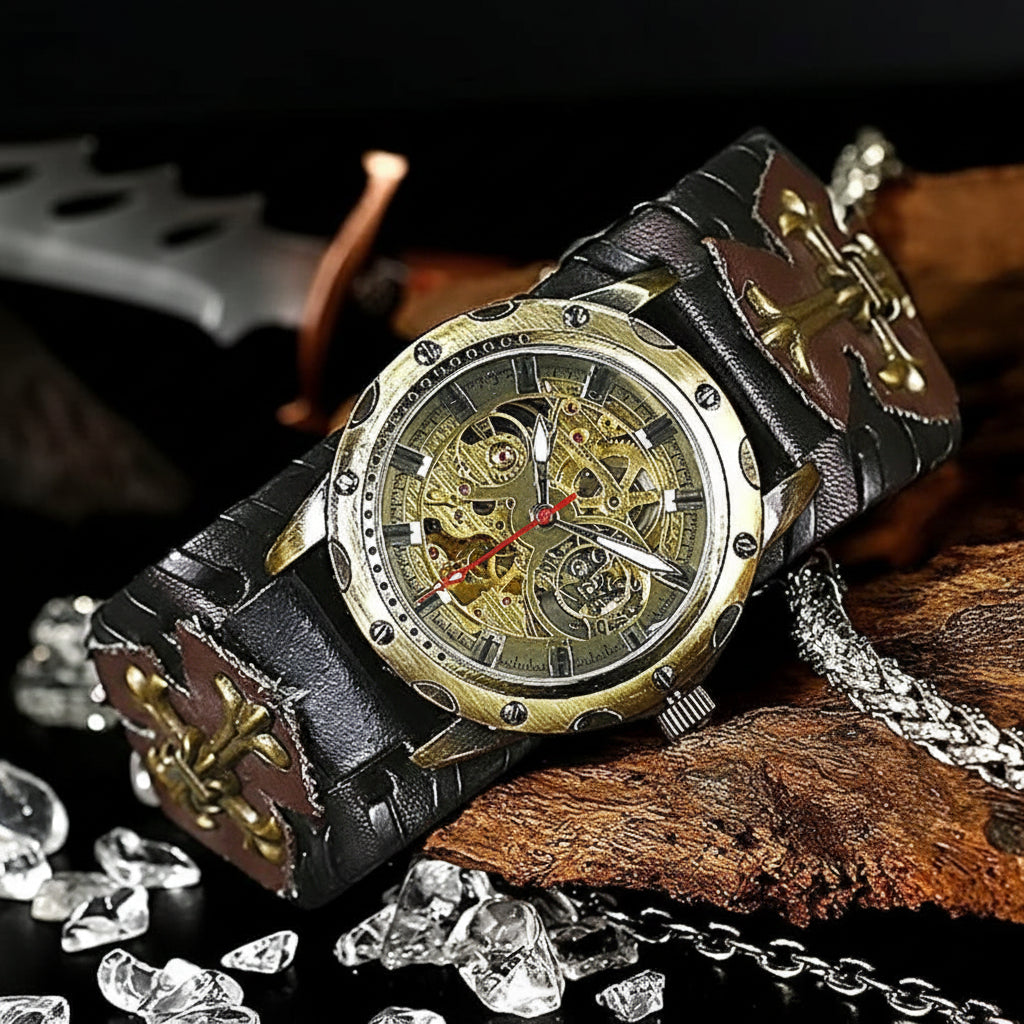 Vintage Gothic Steampunk Wristwatch