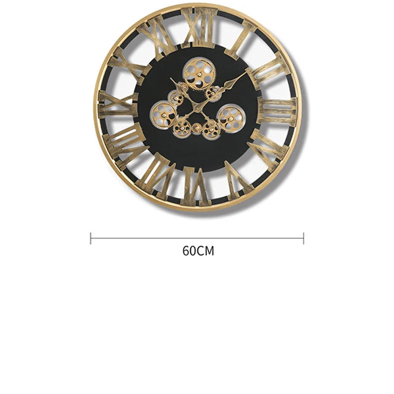 Vintage Industrial Steampunk Clock fashion