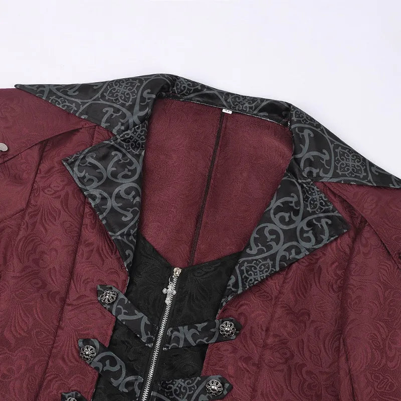 Vintage Medieval Steampunk Costume for Men Collar