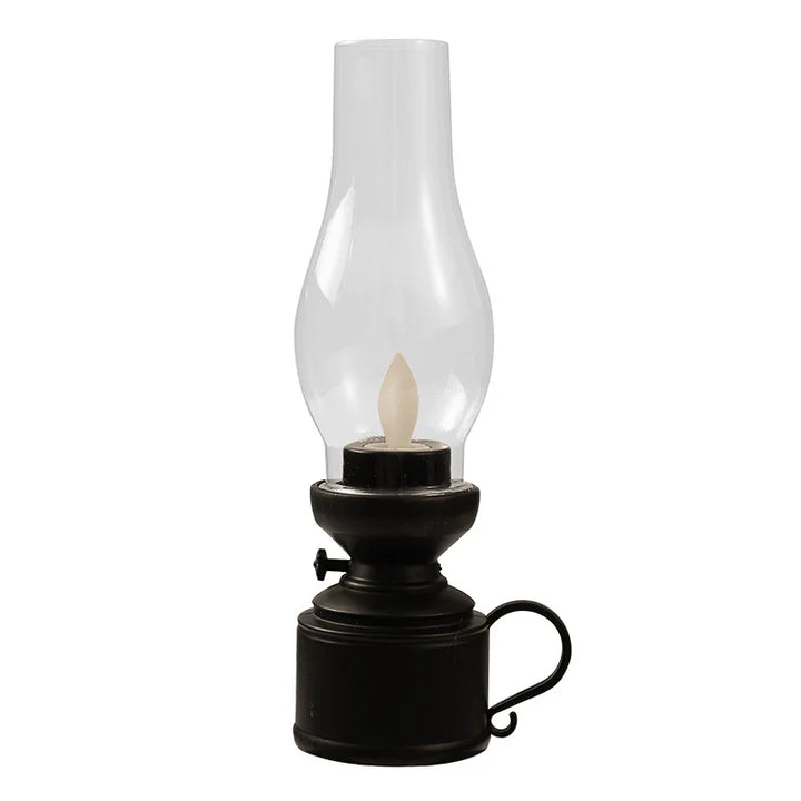 Vintage Minimalist Steampunk Lantern Black