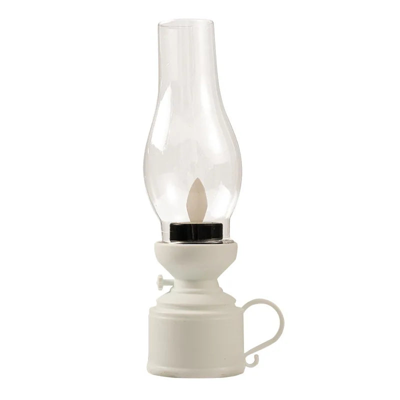 Vintage Minimalist Steampunk Lantern White