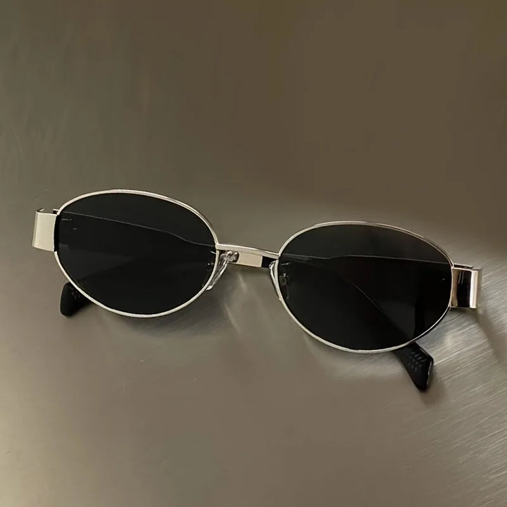 Vintage Oval Steampunk Sunglasses bold