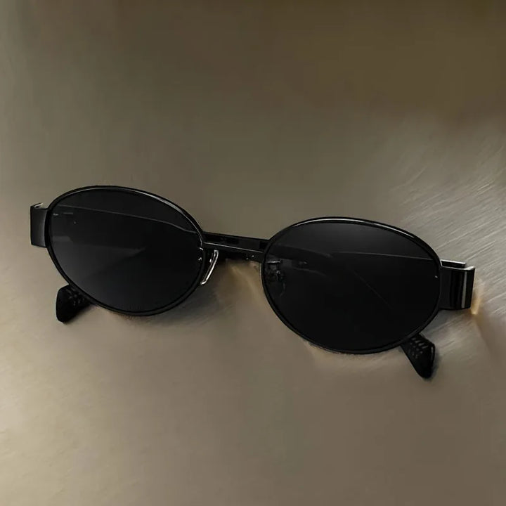 Vintage Oval Steampunk Sunglasses bold design