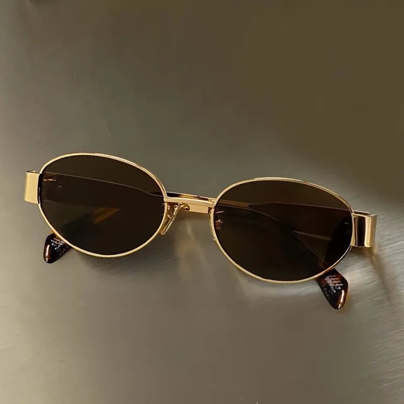 Vintage Oval Steampunk Sunglasses classic