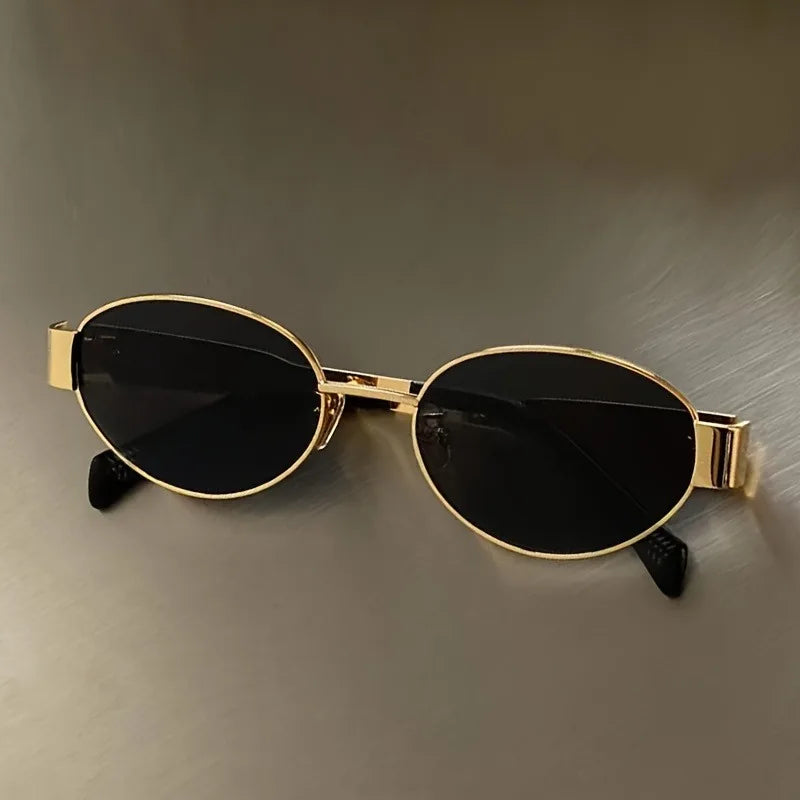 Vintage Oval Steampunk Sunglasses stylish