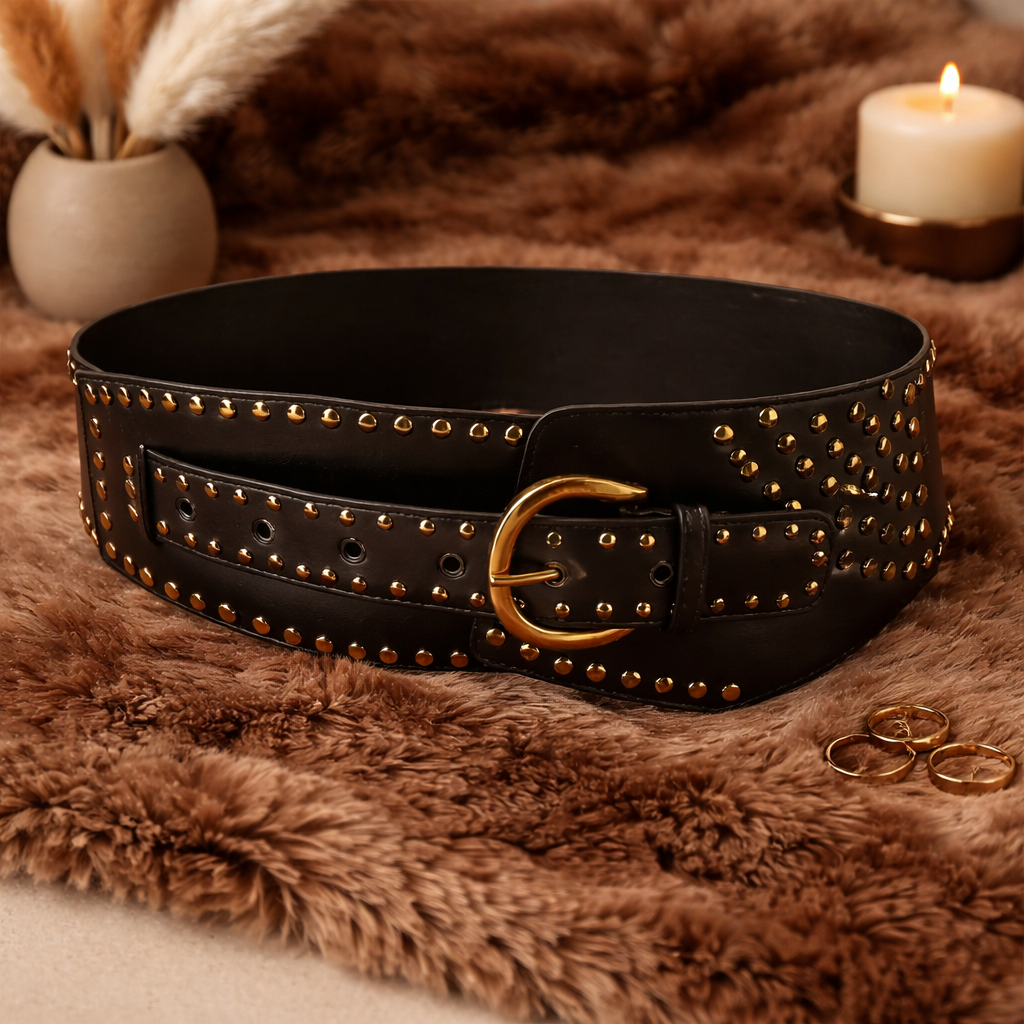 Vintage Riveted Steampunk Belt