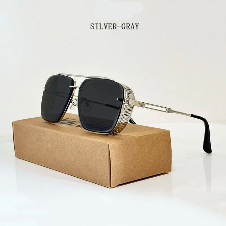 Vintage Square Steampunk Sunglasses – classic design