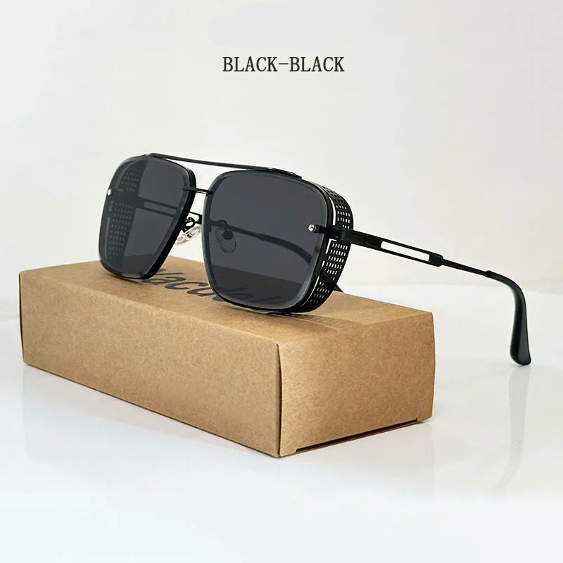 Vintage Square Steampunk Sunglasses – fashion accessory