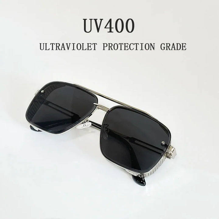Vintage Square Steampunk Sunglasses – retro style
