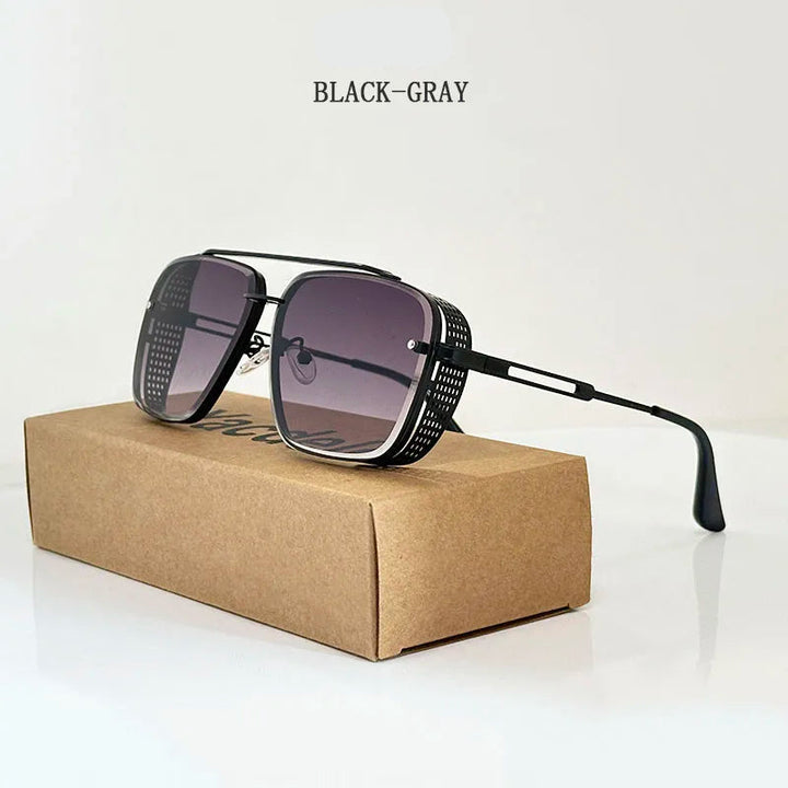 Vintage Square Steampunk Sunglasses – timeless design