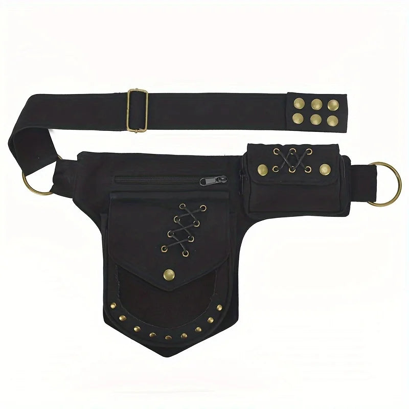 Vintage Steampunk-Style Bag black