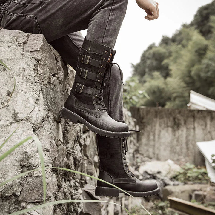 Vintage Steampunk Boots black