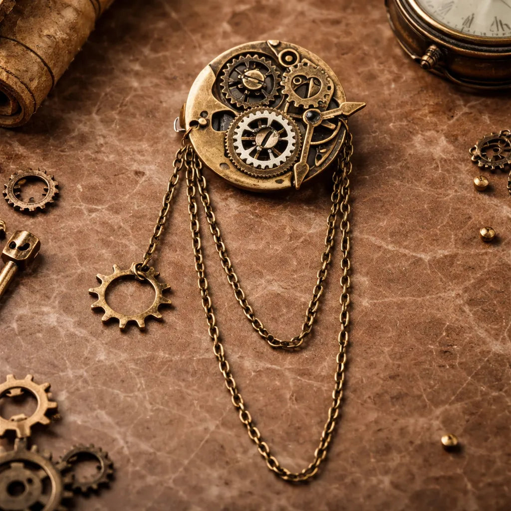 Vintage Steampunk Brooch