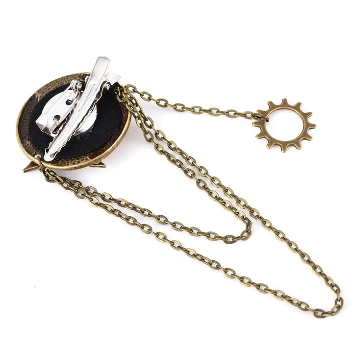 Vintage Steampunk Brooch Back