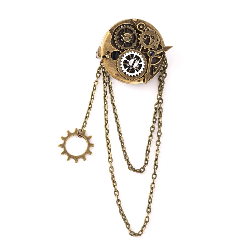 Vintage Steampunk Brooch Design