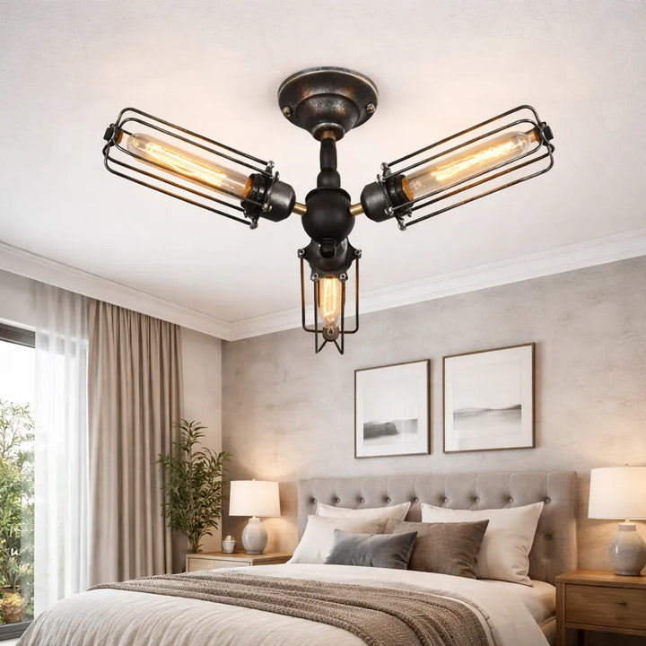 Vintage Steampunk Ceiling Lamp