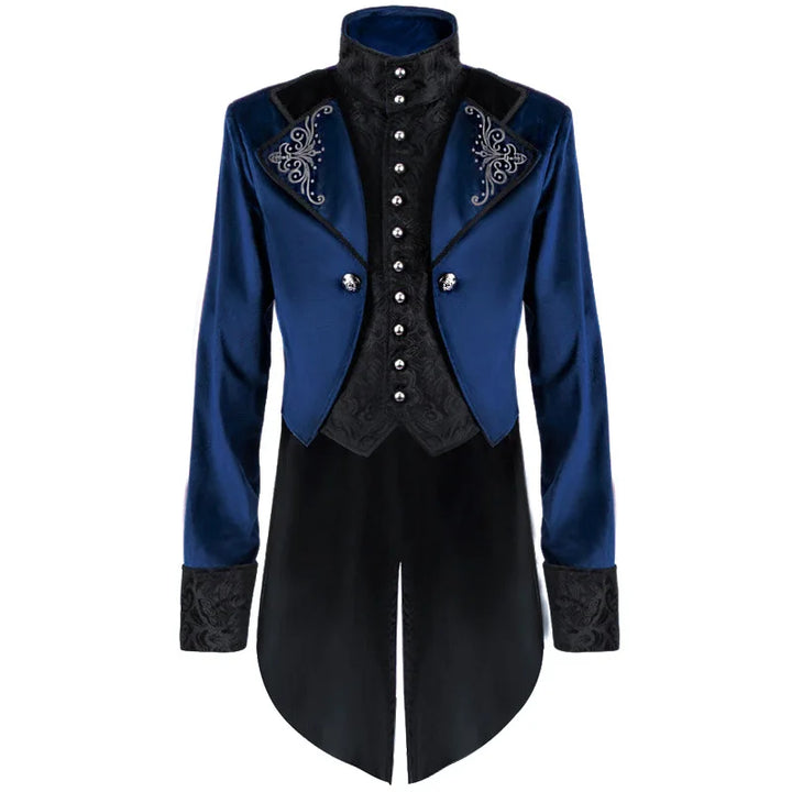 Vintage Steampunk Coat With a Stand-up Collar classic