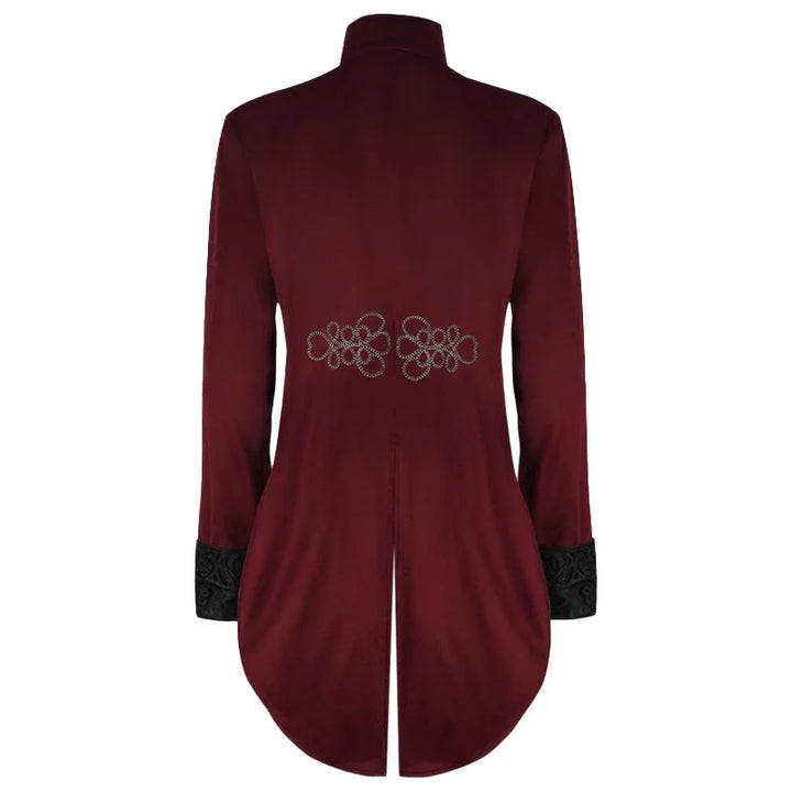 Vintage Steampunk Coat With a Stand-up Collar stylish