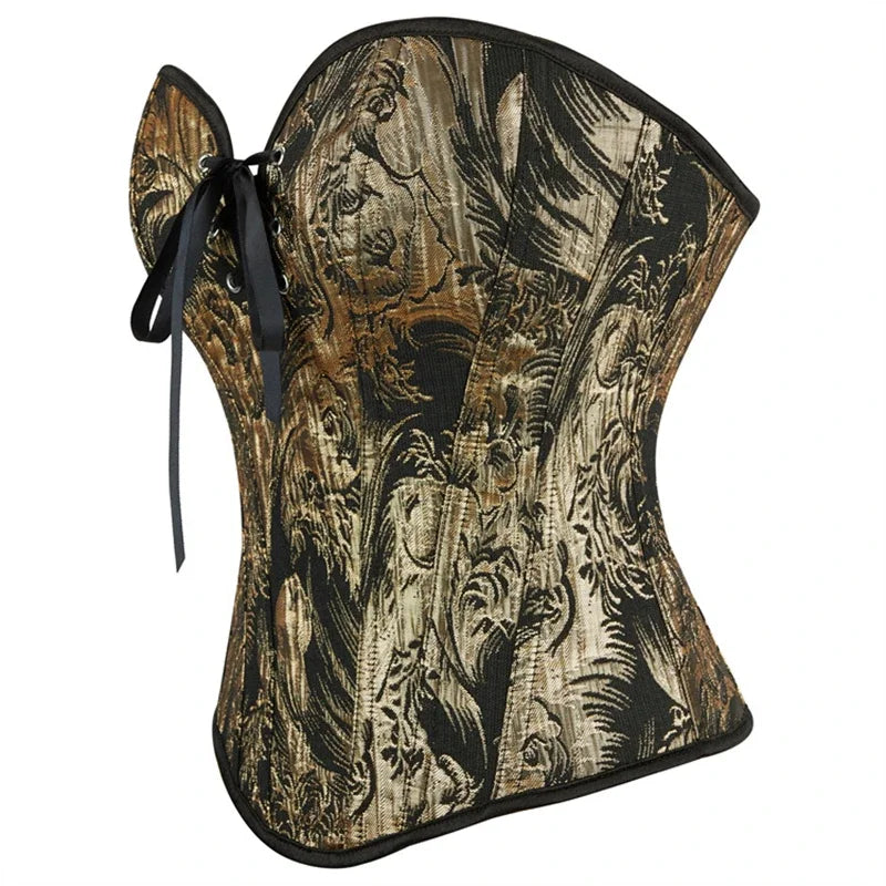 Vintage Steampunk Corset Design Brown Stylish