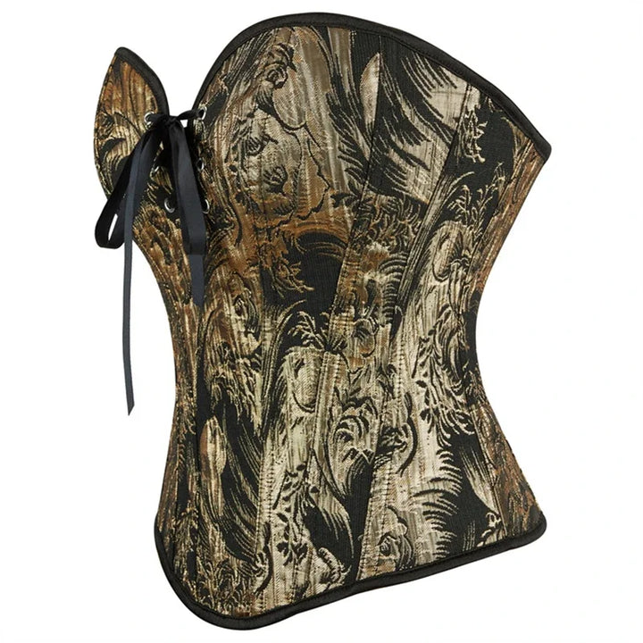 Vintage Steampunk Corset Design Brown Stylish