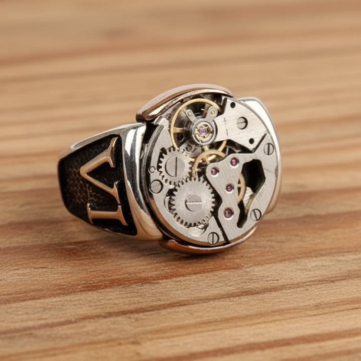 Vintage Steampunk Gear Ring
