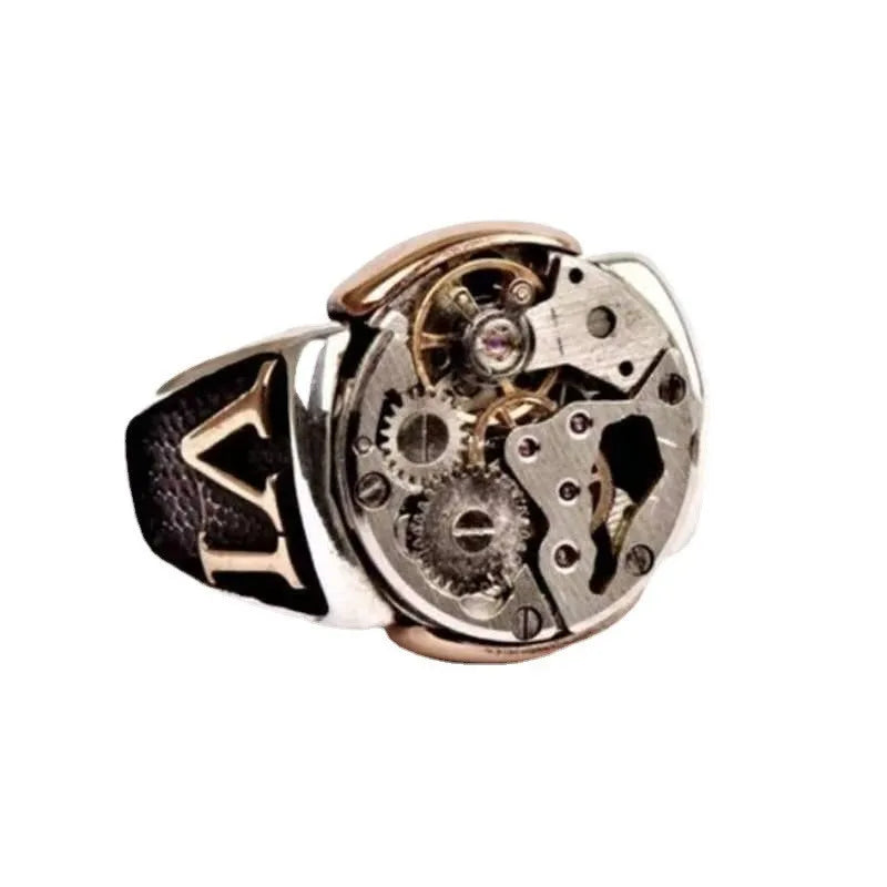 Vintage Steampunk Gear Ring chic