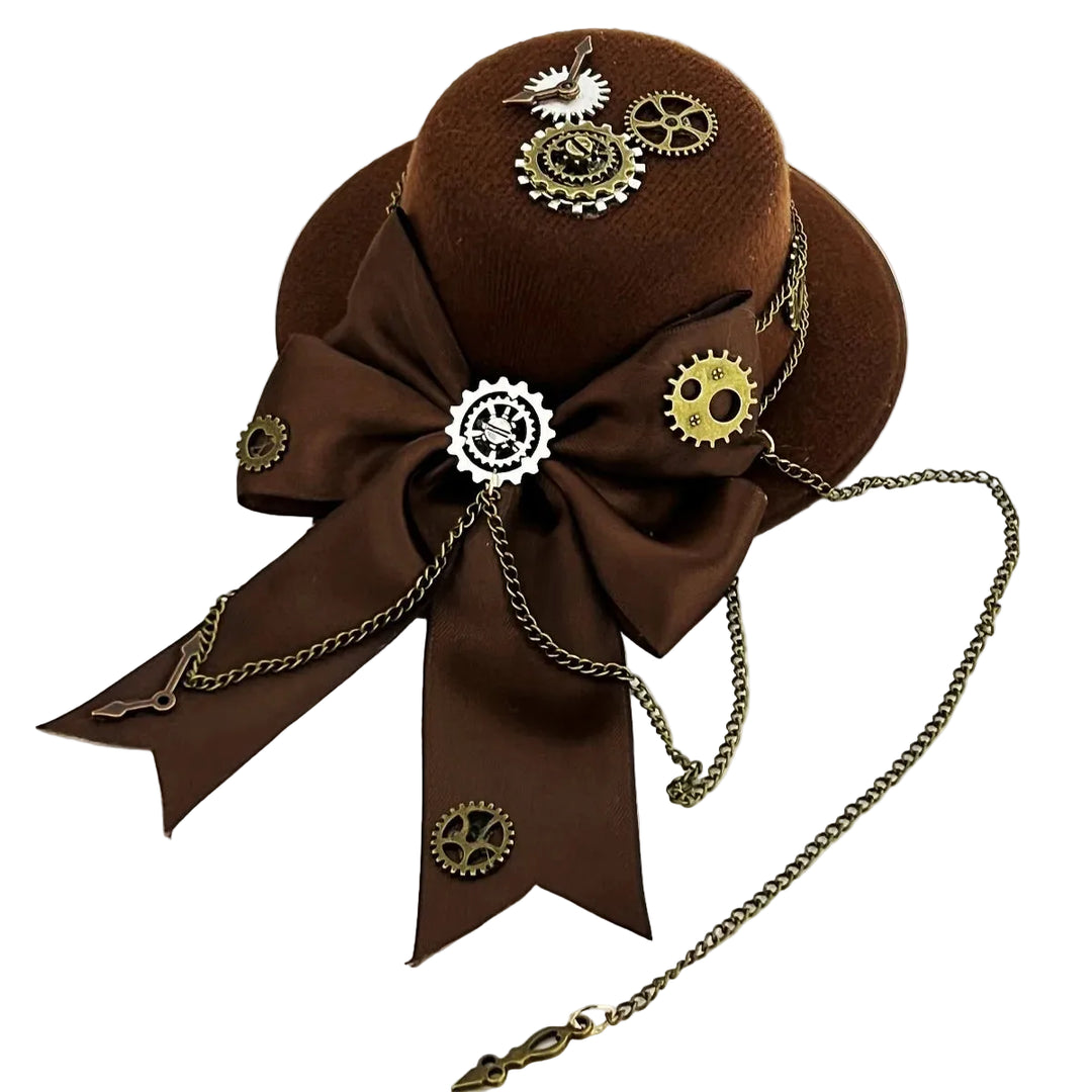 Vintage Steampunk Hat With Bow