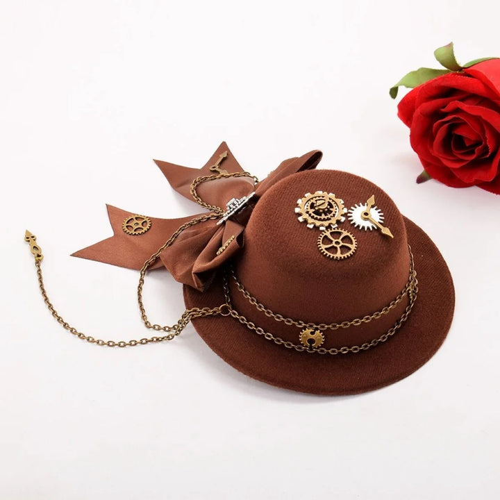 Vintage Steampunk Hat With Bow – Victorian inspired