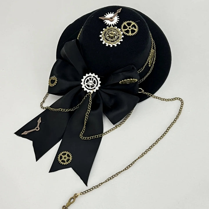Vintage Steampunk Hat With Bow – elegant style