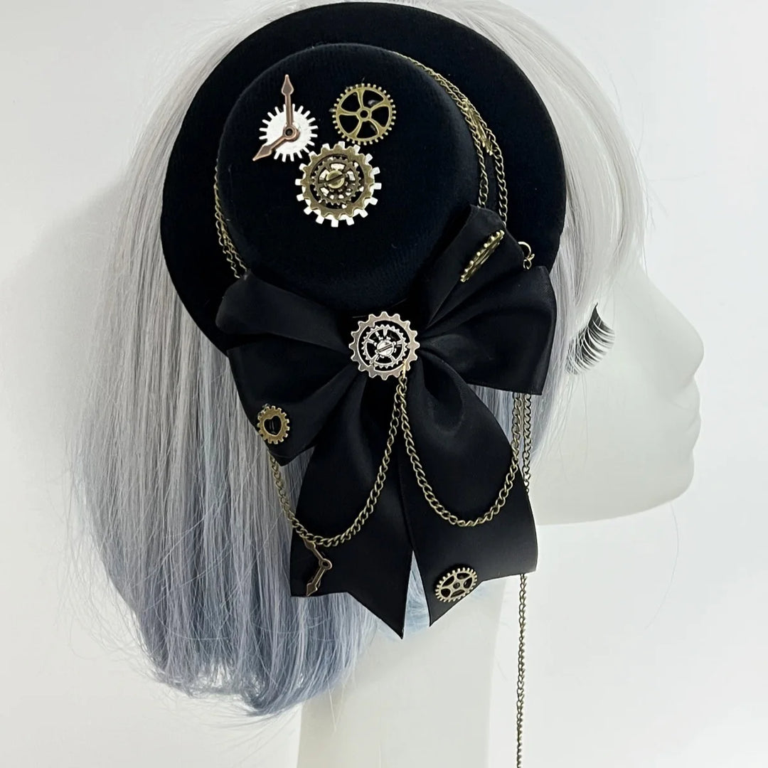 Vintage Steampunk Hat With Bow – feminine look