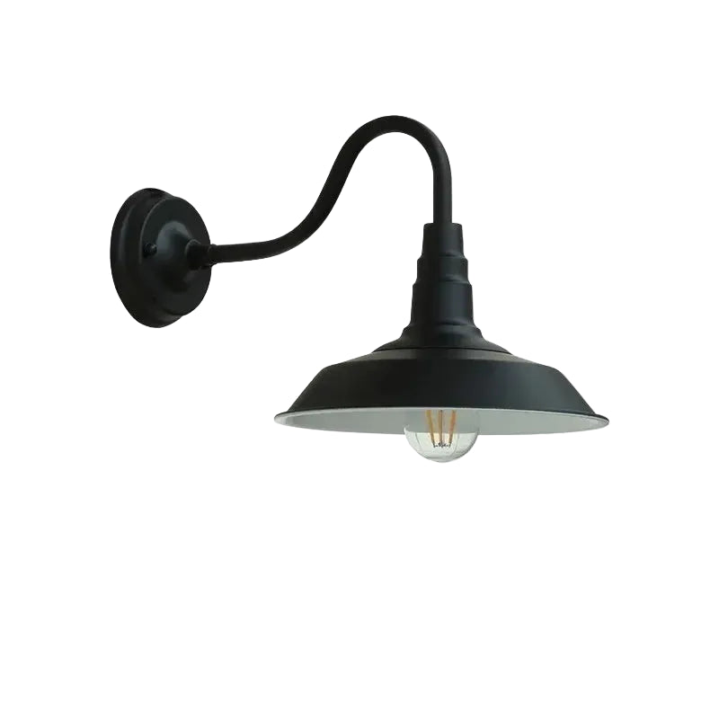 Vintage Steampunk Iron Wall Lamp Black