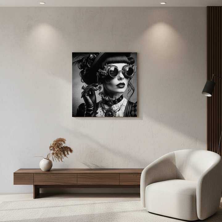 Vintage Steampunk Lady Wall Art fashion