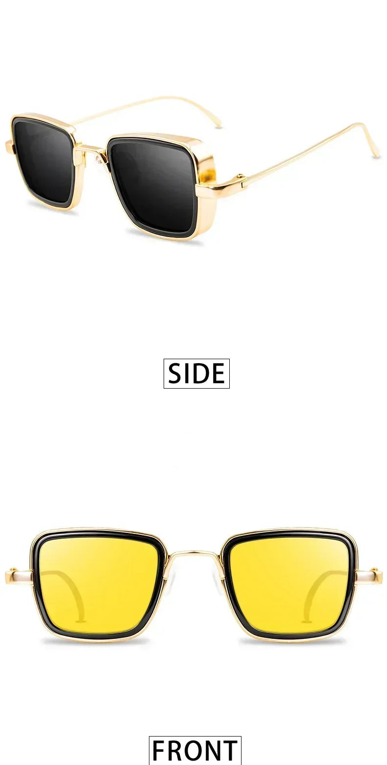 Vintage Steampunk Metal Sunglasses – fashion accessory