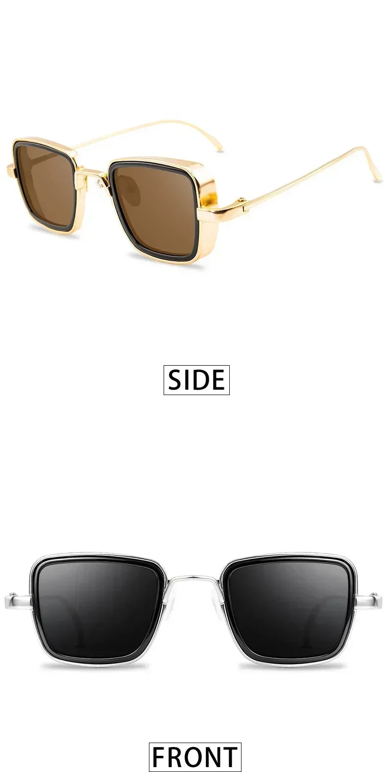 Vintage Steampunk Metal Sunglasses – premium quality