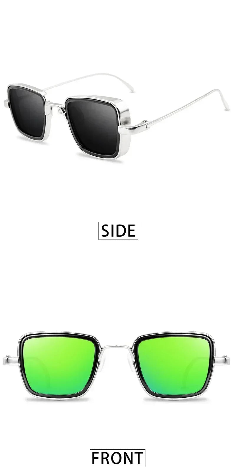 Vintage Steampunk Metal Sunglasses – retro fashion