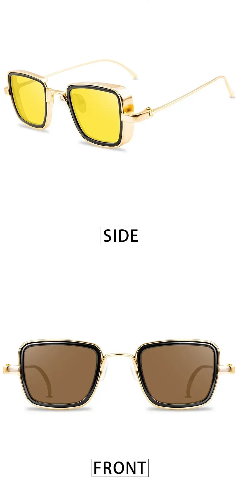 Vintage Steampunk Metal Sunglasses – unique style